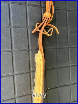 BIANCHI COBRA #70 TOOLED SHEEP BACKED LEATHER RIFLE SLING COBRA vintage