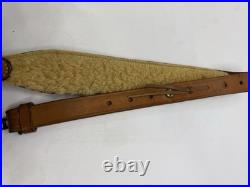 BIANCHI COBRA #70 TOOLED SHEEP BACKED LEATHER RIFLE SLING COBRA vintage