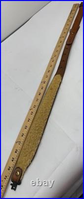 BIANCHI COBRA #70 TOOLED SHEEP BACKED LEATHER RIFLE SLING COBRA vintage