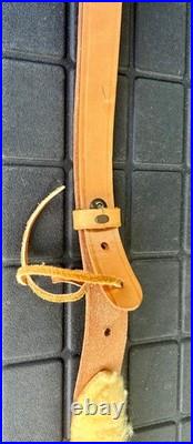 BIANCHI COBRA #70 TOOLED SHEEP BACKED LEATHER RIFLE SLING COBRA vintage