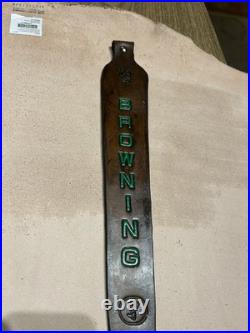 BROWNING # 2 Custom Leather Rifle Sling Hand Tooled And Made in the USA