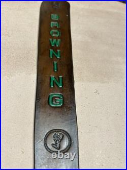 BROWNING # 2 Custom Leather Rifle Sling Hand Tooled And Made in the USA