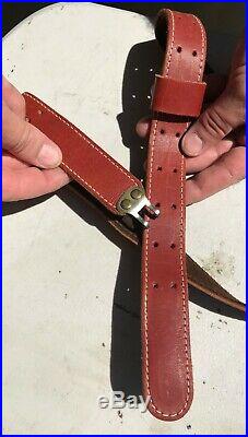 BROWNING SLING RIFLE leather strap carbine hunt hunting carry tote strap shoulde
