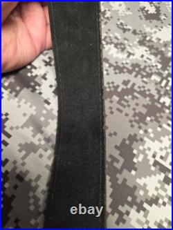 BROWNING TOOLED WEAVE STITCHED SUEDE BACKED LEATHER RIFLE SLING With SWIVELS