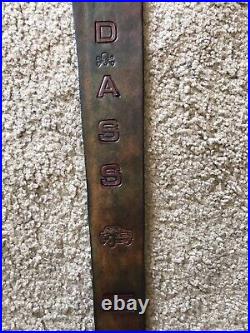 Bad Ass Regular Custom Leather Rifle Sling Hand Tooled And Made in the USA