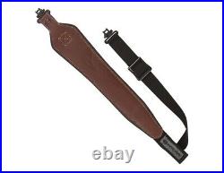 Baktrak Gun Sling Leather Rubber Grip 300 Pound Swivels Brown 8391
