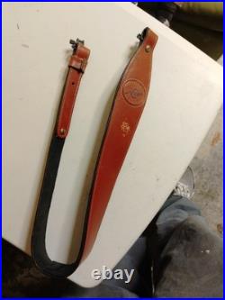 Beautiful Kimber Padded Leather Rifle Sling Brown and Black