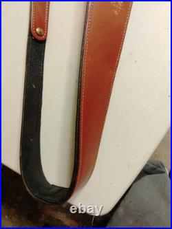 Beautiful Kimber Padded Leather Rifle Sling Brown and Black