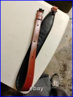 Beautiful Kimber Padded Leather Rifle Sling Brown and Black