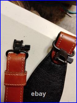 Beautiful Kimber Padded Leather Rifle Sling Brown and Black