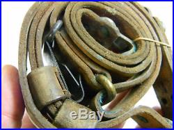 Belgian Army Leather Sling For The F. N Mod. 49 Rifle Used Sold As Is