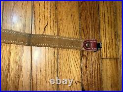 Bianchi #69 Cobra Shearling Lined Stitched Leather Rifle Sling With Swivels
