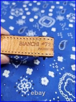 Bianchi #72 Cobra Grande White Stitched Sheep Backed Leather Thumb Rifle Sling