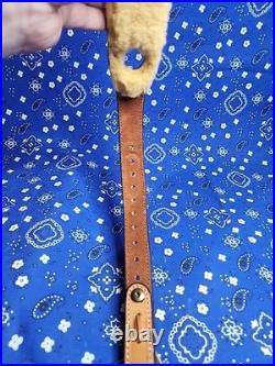 Bianchi #72 Cobra Grande White Stitched Sheep Backed Leather Thumb Rifle Sling