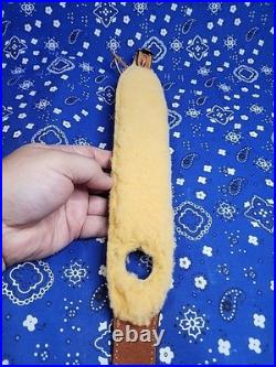 Bianchi #72 Cobra Grande White Stitched Sheep Backed Leather Thumb Rifle Sling