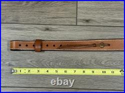 Bianchi #74 Cobra Grande Hand Tooled Leather Adjustable Padded Rifle Sling 30