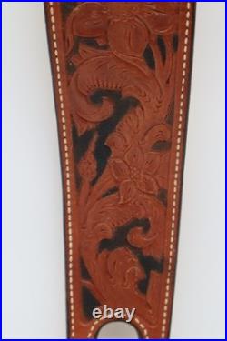 Bianchi #74 Cobra Grande Hand Tooled Leather Adjustable Padded Rifle Sling 30