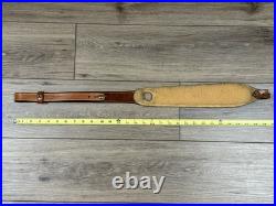 Bianchi #74 Cobra Grande Hand Tooled Leather Adjustable Padded Rifle Sling 30