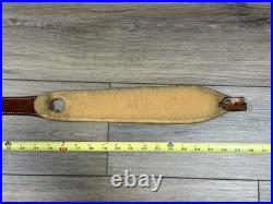 Bianchi #74 Cobra Grande Hand Tooled Leather Adjustable Padded Rifle Sling 30