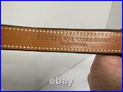 Bianchi #74 Cobra Grande Hand Tooled Leather Adjustable Padded Rifle Sling 30