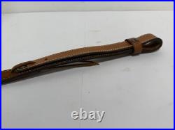 Bianchi #74 Cobra Grande Hand Tooled Leather Adjustable Padded Rifle Sling 30