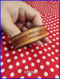 Bianchi #75 Cobra Grande Tooled White Stitched Sheep Backed Leather Rifle Sling