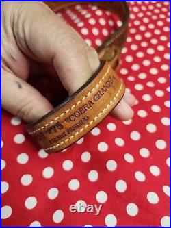 Bianchi #75 Cobra Grande Tooled White Stitched Sheep Backed Leather Rifle Sling