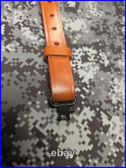 Bianchi Cobra #70 White Stitched Tooled Sheep Backed Leather Rifle Sling