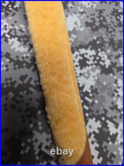 Bianchi Cobra #70 White Stitched Tooled Sheep Backed Leather Rifle Sling