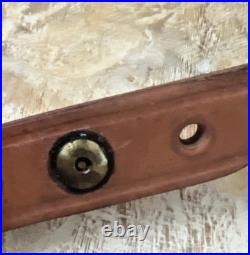 Bianchi Cobra #70 White Stitched Tooled Sheep Backed Leather Rifle Sling Cobra