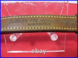 Bianchi Cobra Grande #73 White Stitched Tooled Sheep Backed Leather Rifle Sling
