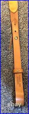 Bianchi Cobra Leather Rifle Sling With Swivels #70 Mint Vintage