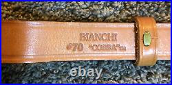 Bianchi Cobra Leather Rifle Sling With Swivels #70 Mint Vintage