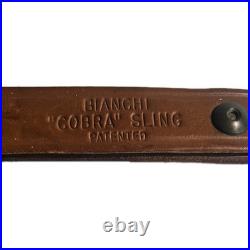 Bianchi Cobra Sling Tooled Suede Pouch Rifle Sling