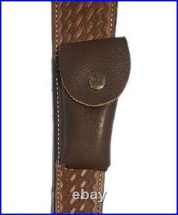Bianchi Cobra Sling Tooled Suede Pouch Rifle Sling