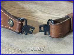 Bianchi Cobra Tooled Stitched Pouched Suede Backed Rifle Sling With Swivels