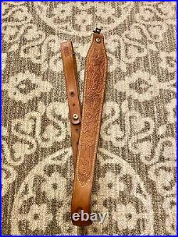 Bianchi Cobra Vintage Leather Rifle Sling With Swivels