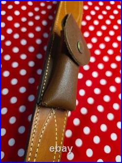 Bianchi Cobra White Stitched Design Pouched Suede Backed Rifle Sling