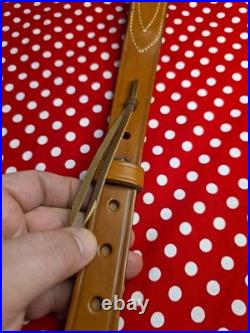 Bianchi Cobra White Stitched Design Pouched Suede Backed Rifle Sling