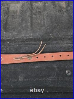 Bianchi Cobra White Stitched Tooled Sheep Backed Leather Rifle Sling