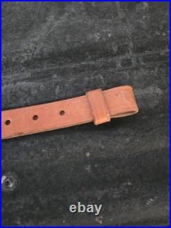 Bianchi Cobra White Stitched Tooled Sheep Backed Leather Rifle Sling