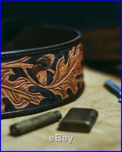 Brand New Handmade Hand Leather Rifle Sling Shoulder Strap