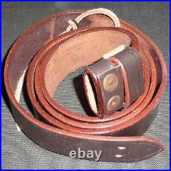 thumbnail image 2 of Repro British WWI Lee Enfield SMLE Leather Rifle Sling – Black 2 of 3