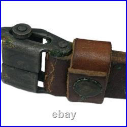 Brown Leather Rifle Sling Israeli K-98 Mauser Original Marked And Numbered