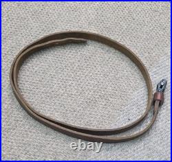 Brown Leather Rifle Sling Israeli K-98 Mauser Original Marked And Numbered