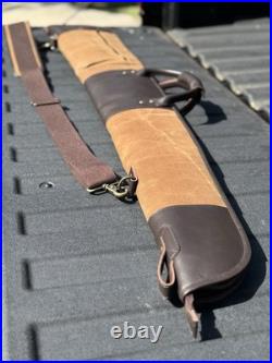 Brown Waxed Canvas leather Henry Rife Case