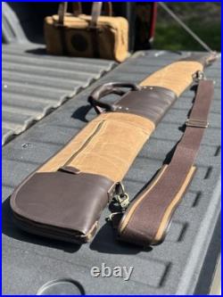 Brown Waxed Canvas leather Henry Rife Case