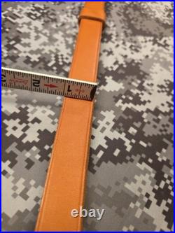 Brownell Latigo Leather Military Buckle Rifle Sling With Swivels