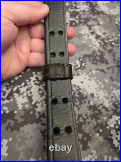 Brownells Competitor Plus USA 1 1/4 Leather Buckle Rifle Sling With Swivels