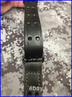 Brownells Competitor Plus USA 1 1/4 Leather Buckle Rifle Sling With Swivels